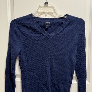 Tommy Hilfiger Dark Blue V-Neck Sweater